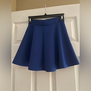Blue skater skirt